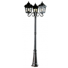 Aluminiumlichtpost 3M Outdoor Road LED Solar Antique Lampe Pole